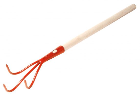 Kypřič 3 hrotý s násadou 50 cm Rosteto - oranžová