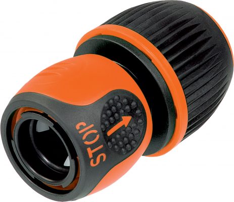 Rychlospojka DeLuxe 1/2" 5/8" 3/4" s funkcí stop Stocker s eurozávěsem