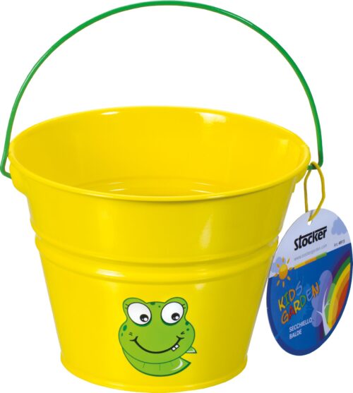 Dětský kyblík kovový žlutý Stocker - Image 1