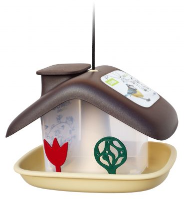 Krmítko pro venkovní ptactvo Domek - hnědá