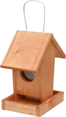 Krmítko pro venkovní ptactvo - č. 02 závěsné hnědé