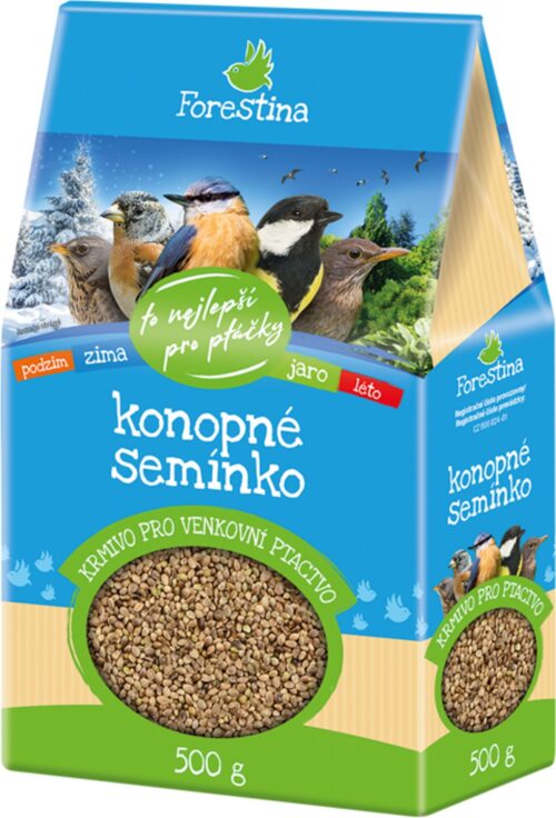 Konopné semínko pro venkovní ptactvo 500 g - Obrázek 1