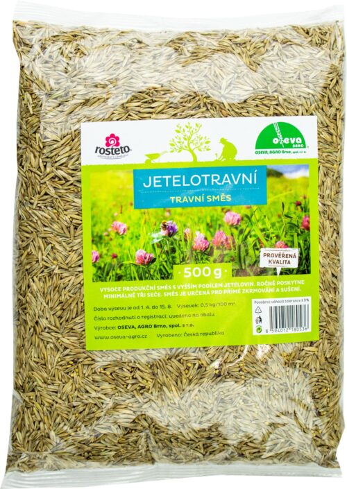 Travní směs - Jetelotráva 500 g Rosteto - Obrázek 1