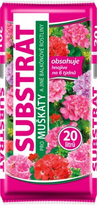 Substrát Forestina Standard - Muškáty a jiné balkónové rostliny 20 l