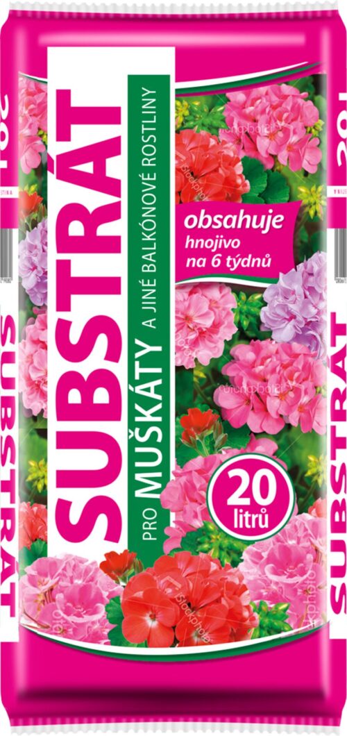 Substrát Forestina Standard - Muškáty a jiné balkónové rostliny 20 l - Obrázek 1