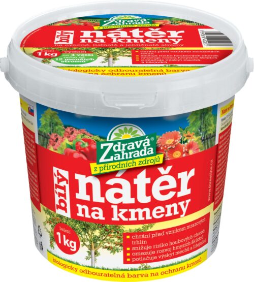 Zdravá zahrada - Nátěr na kmeny stromů bílý 1 kg - Image 1
