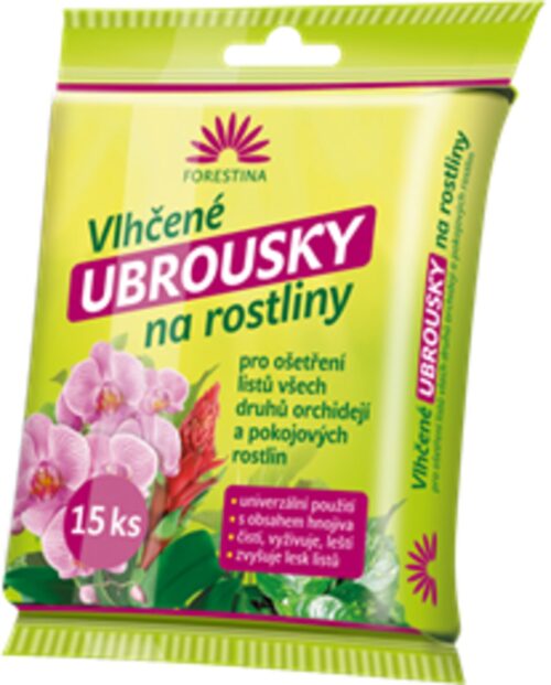 Vlhčené ubrousky na rostliny - 15 ks - Obrázek 1