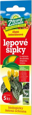 Zdravá zahrada - Lepové šipky žluté (5 ks)
