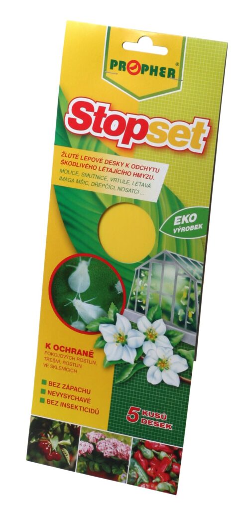 Stopset desky - 10x25 žluté - na molice, mšice (5 ks) - Obrázek 1