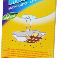 Muškaset - lepová karta 10x20 cm na mouchy vířilky