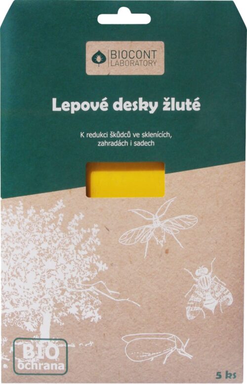 Desky Biocont žluté - skleník 5 ks - Obrázek 1