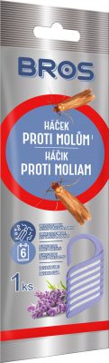 Bros - závěsný háček proti šatním molům s vůní levandule