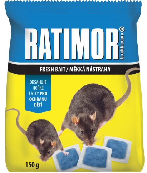 Ratimor Brodifacoum - měkká nástraha 150 g sáček - Obrázek 1