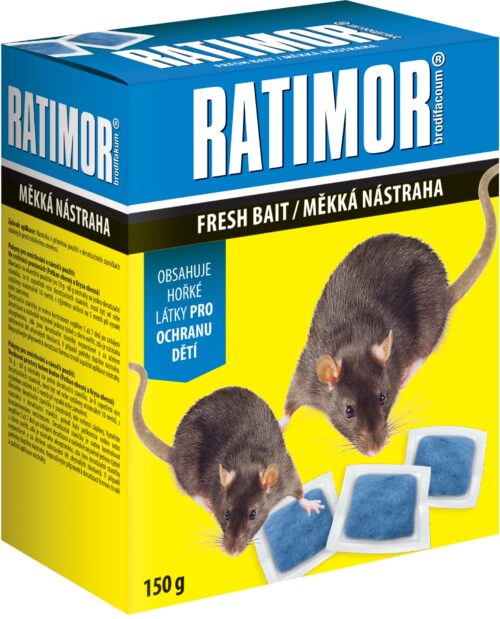 Ratimor Brodifacoum - měkká nástraha 150 g krabička - Obrázek 1