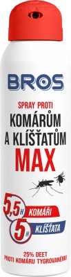 Bros - sprej proti komárům a klíšťatům MAX 90 ml