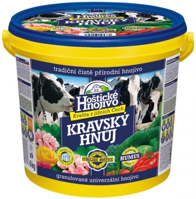 Hoštický kravský hnůj - granulovaný