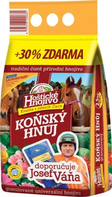 Koňský hnůj Váňův - 2,5 kg + 30% zdarma