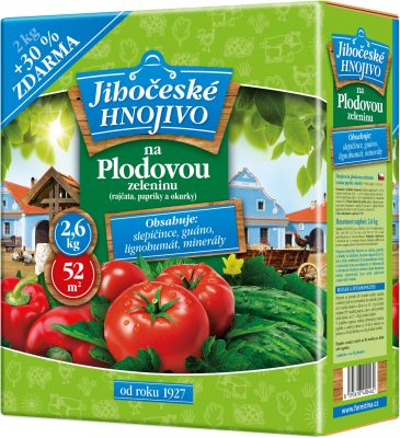 Jihočeské hnojivo - Plodová zelenina 2kg + 30% zdarma