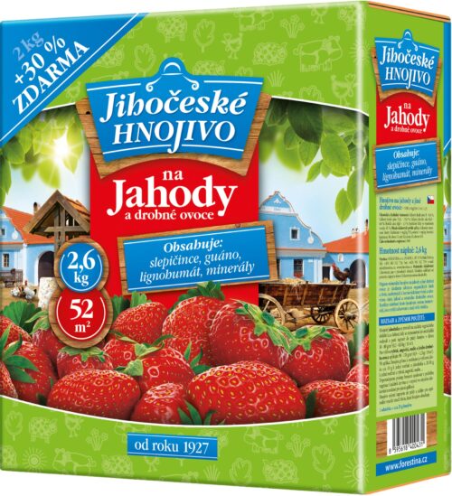 Jihočeské hnojivo - Jahody a drobné ovoce 2kg + 30% zdarma - Obrázek 1
