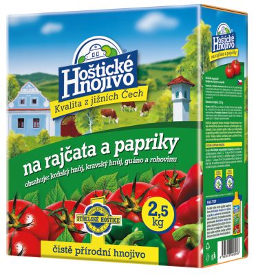 Hoštické - rajčata a papriky 2,5 kg s guánem