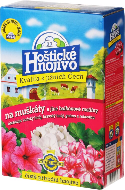 Hoštické - muškáty 1 kg s guánem - Obrázek 1