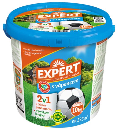 Hnojivo trávníkové - Expert 2v1 10 kg s vápencem - Obrázek 1