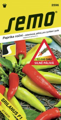 Paprika zel. pálivá F1 - Srilanus 15s  /SHU 12 000/