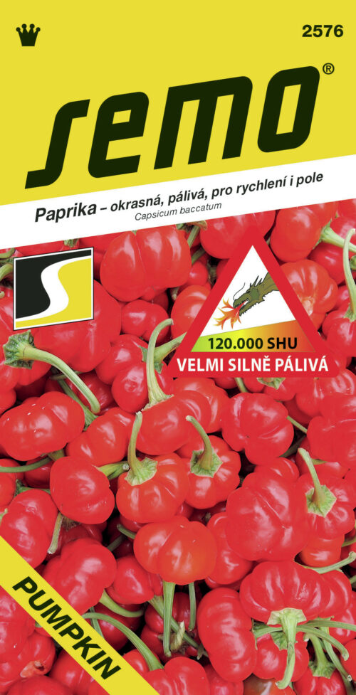 Paprika zel. pálivá - Pumpkin 15s  /SHU 120 000/ - Obrázek 1