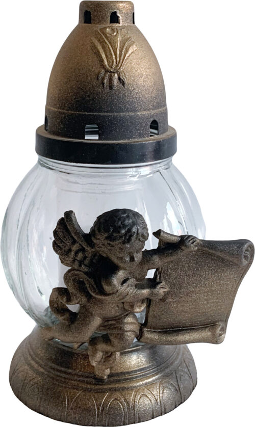 Svíčka sklo lampa - 45 g anděl - Obrázek 1