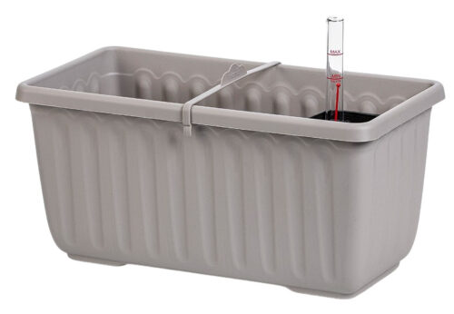 Truhlík samozavlažovací Siesta LUX - taupe 40 cm - Obrázek 1