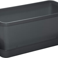 Truhlík malý s miskou - antracit 20 cm