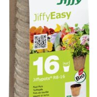 Rašelinový květináč Jiffypot® R8-16, 8 cm - balení 16 kusů
