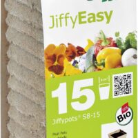 Rašelinový květináč hranatý Jiffypot® S8-15, 8 x 8 cm - balení 15 kusů