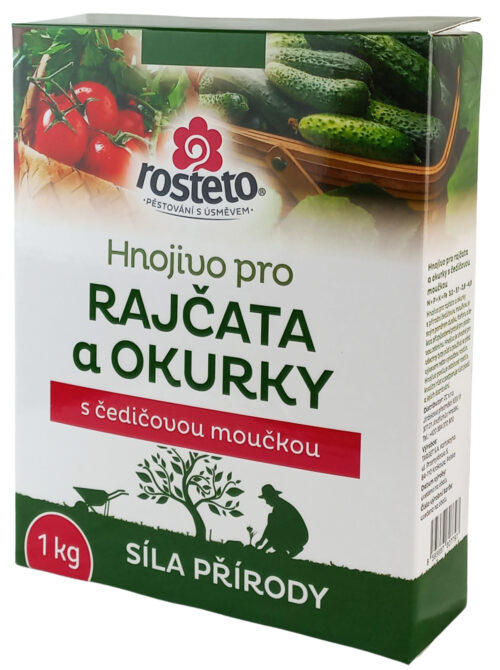 Hnojivo Rosteto s čedičovou moučkou - rajčata a okurky 1 kg - Obrázek 1