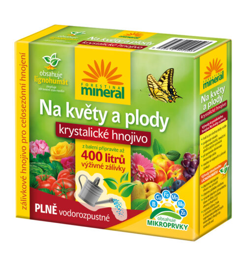 Krystalické hnojivo s lignohumátem - Na květy a plody 400 g - Obrázek 1