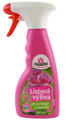 Výživa listová pro orchideje a bromélie Rosteto - 300 ml rozprašovač