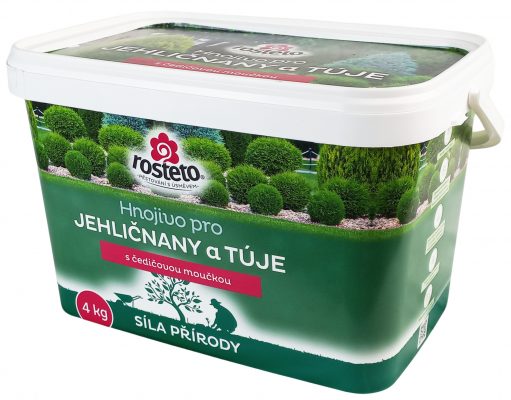 Hnojivo Rosteto s čedičovou moučkou - jehličnany a tůje 4 kg