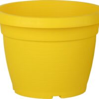 Květináč Similcotto broušený - žlutý 25 cm