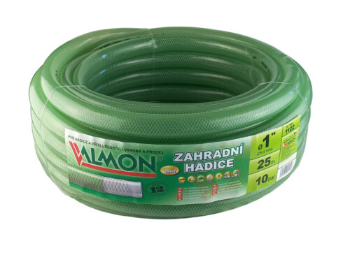 Hadice zelená transparentní Valmon - 1", role 25 m ( 10 bar ) - Obrázek 1