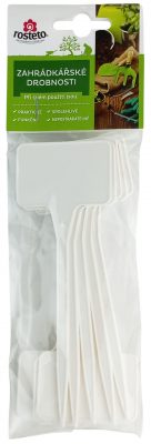 Jmenovka zapich Rosteto SL 135 bílá 15x5,5x3,5 cm (sada 10ks) rovná