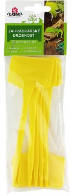 Jmenovka zapich Rosteto SL 135 žlutá 15x5,5x3,5 cm (sada 10ks) rovná