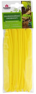 Jmenovka zapich Rosteto L 6 žlutá 15x1,7 cm (sada 15ks) rovná