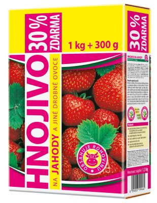 Hnojivo na jahody a jiné drobné ovoce STANDARD - 1 kg + 30 % zdarma