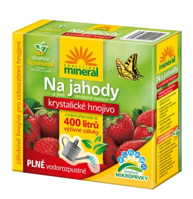 Krystalické hnojivo s lignohumátem - Na jahody a drobné ovoce 400 g