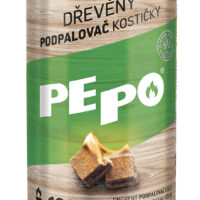 PE-PO podpalovač dřevěný kostičky - 100 ks