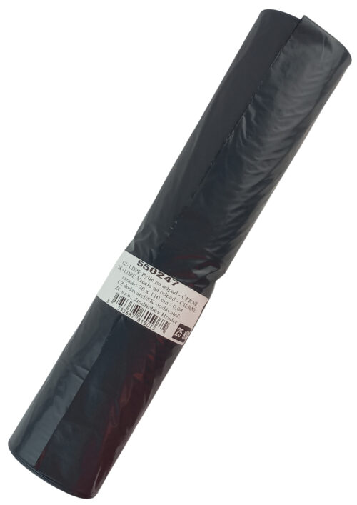 Pytel PE na odpad černý 70 x 110 cm / 0,04 (25 ks) - Obrázek 1
