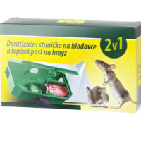 Deratizační stanička na hlodavce a lepová past na hmyz 2v1