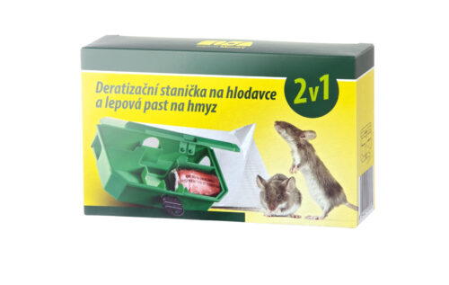 Deratizační stanička na hlodavce a lepová past na hmyz 2v1 - Obrázek 1