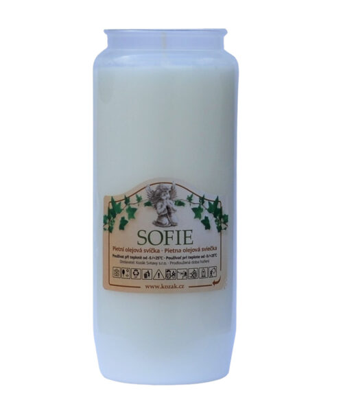 Svíčka olejová Sofie - 285 g bílá - Obrázek 1