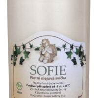 Svíčka olejová Sofie - 180 g bílá